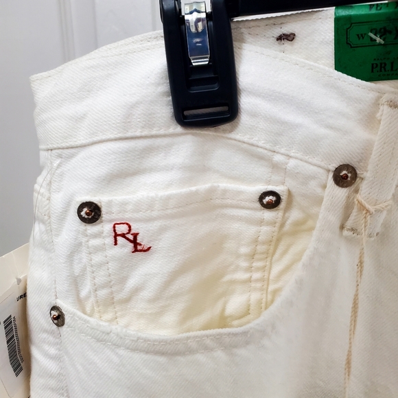 Polo Ralph Lauren Men's Varick Slim Straight Jeans White ✨️🆕️  sz32/34 - Picture 5 of 9